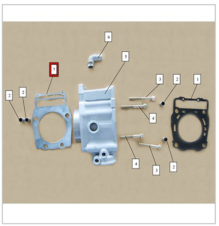 Прокладка блока цилиндра 500 Kazuma\GT 192MR-1000011 LU018061 цена: 