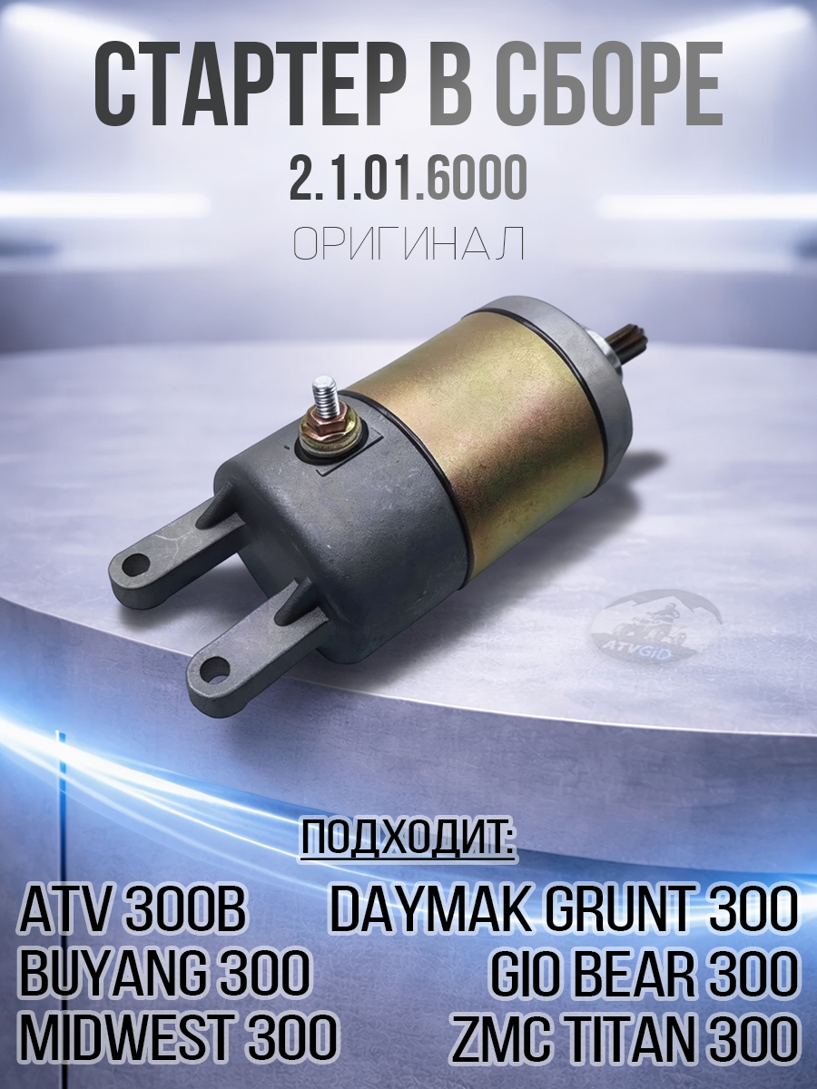 Стартер ATV 300B в сборе 2.1.01.6000 LU019989