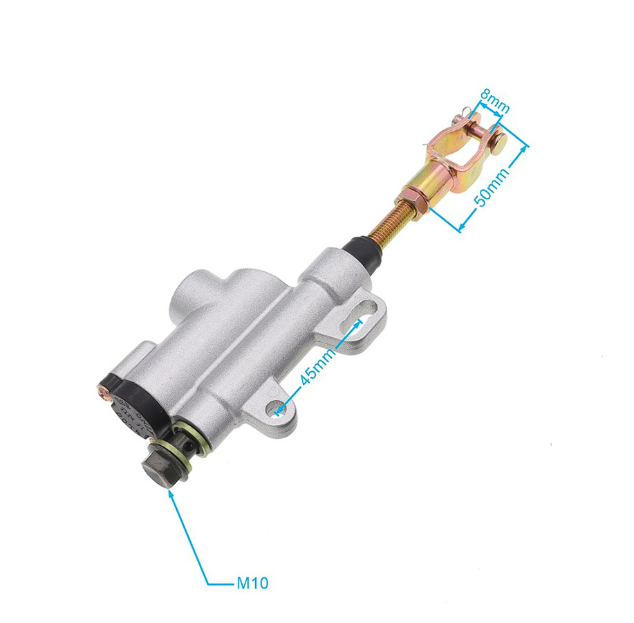 Цилиндр главный тормозной (универсальный) на мотоцикл, квадроцикл, питбайк