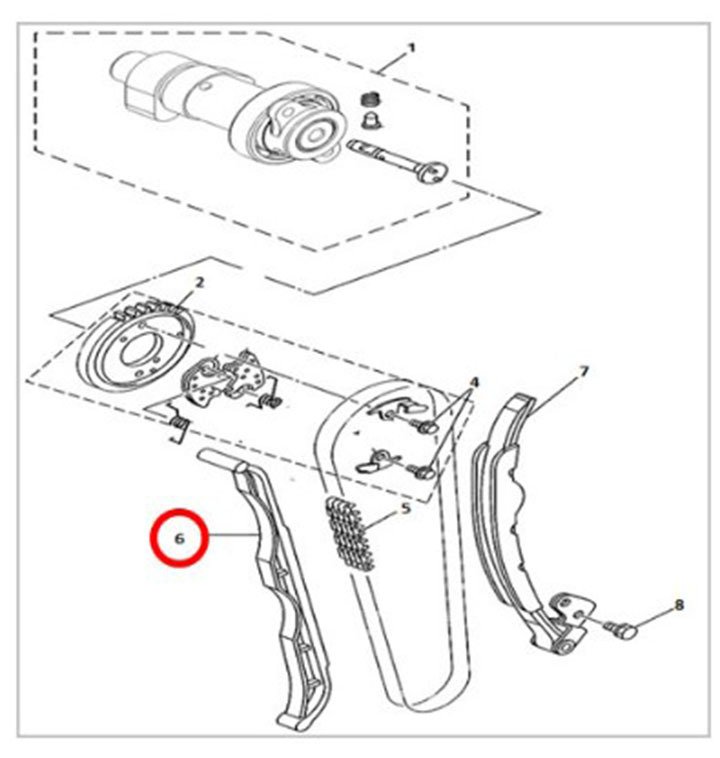 Успокоитель цепи ГРМ 500 Hisun 14630-F18-0000 LU022869 цена: 