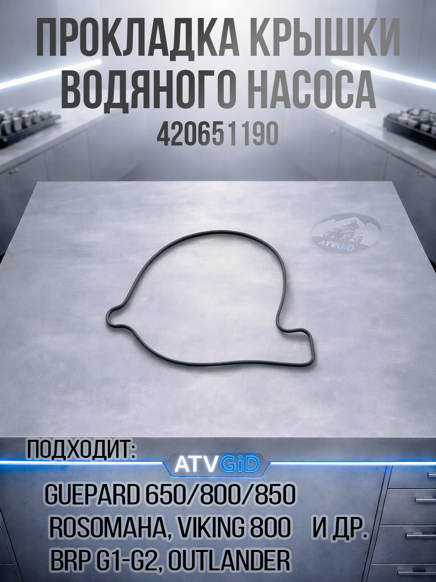 Прокладка крышки водяного насоса Guepard\Rosomaha - BRP Can-am G1-G2\Outlander\Renegade\Maverick\Commander 130707-001-0000 420651190 цена: 