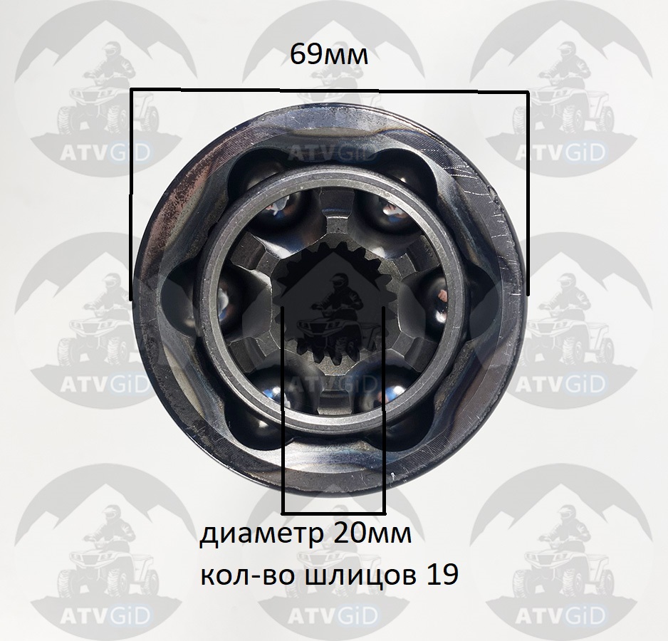 Шрус передний наружный ODES 650 800 1000 17001220140