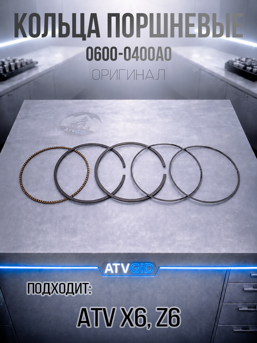 Кольца поршневые комплект ATV X6, Z6 0600-0400A0