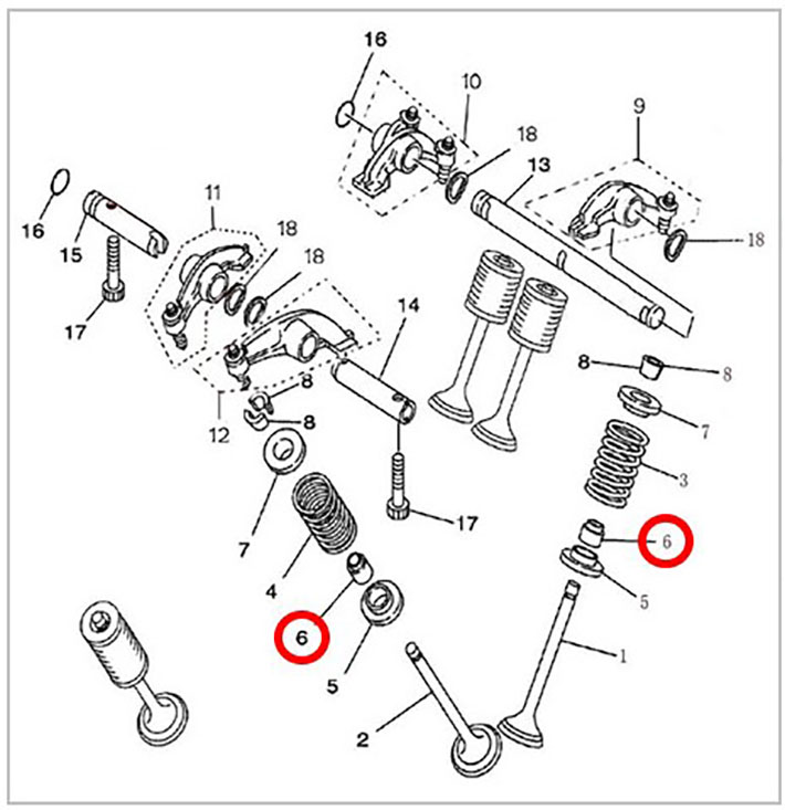 Колпачок маслосьемный ATV/UTV 700 Hisun 12209-F39-0000 LU027638 цена: 