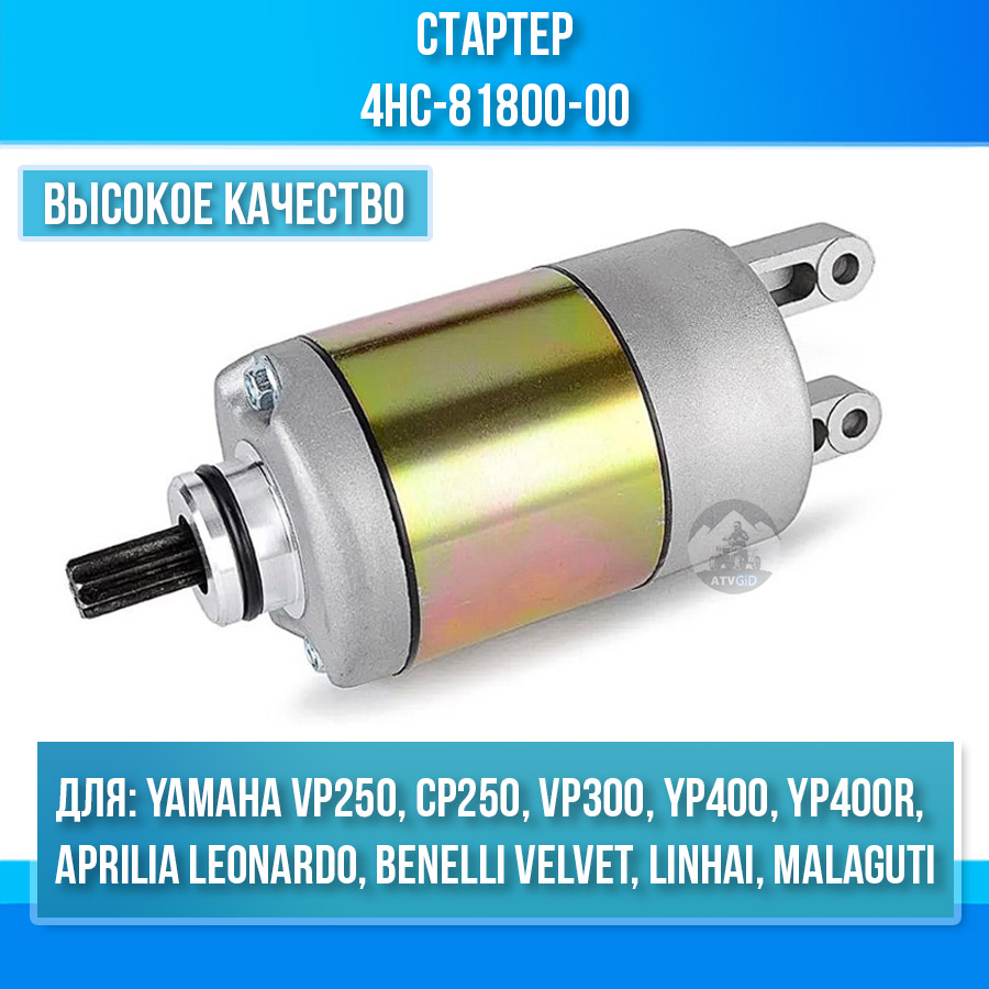картинка Стартер Yamaha VP250 VP300 CP250 YP250 4HC-81800-00 от магазина Компания+