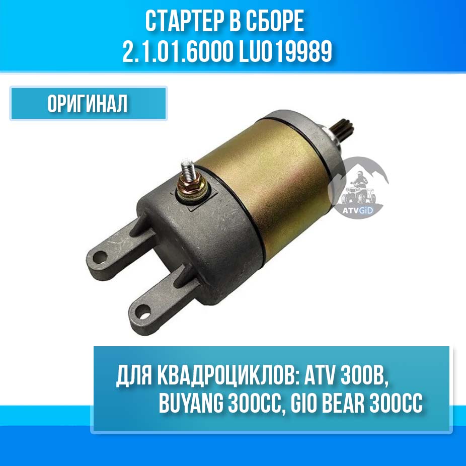 Стартер ATV 300B в сборе 2.1.01.6000 LU019989