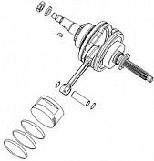 Поршневая + коленвал