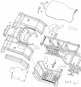 Облицовка (пластик) задняя часть