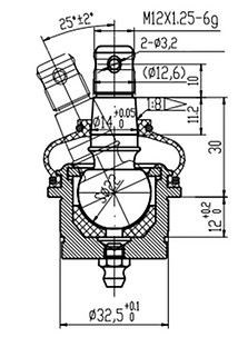 Опора шаровая (с пресс-масленкой) Yamaha Grizzly 550/700 нижняя(07-20) верхняя(13-20) 3B4-23579-01-00 42-1038 3B4235790000