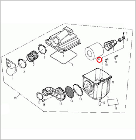 Сменный элемент воздушного фильтра ATV 500/A/2A, X5, X6, Z6, РЫСЬ 500 0180-1120A0